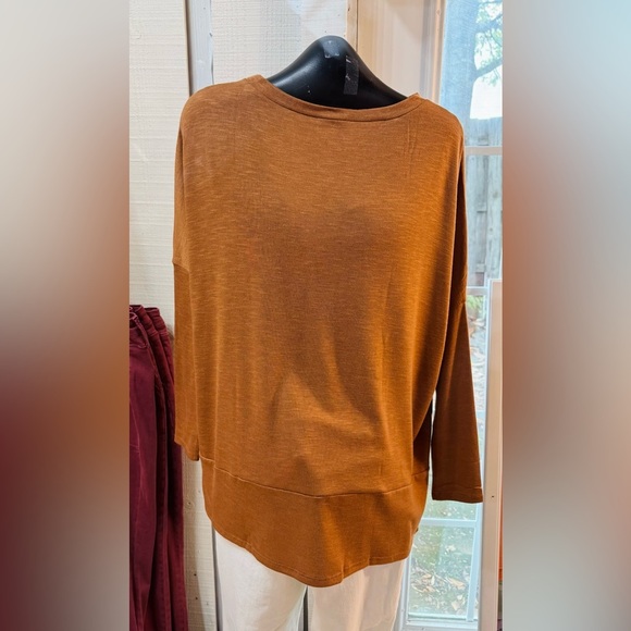 Caramel Dolman Sleeve Top by Andree - Picture 3 of 4